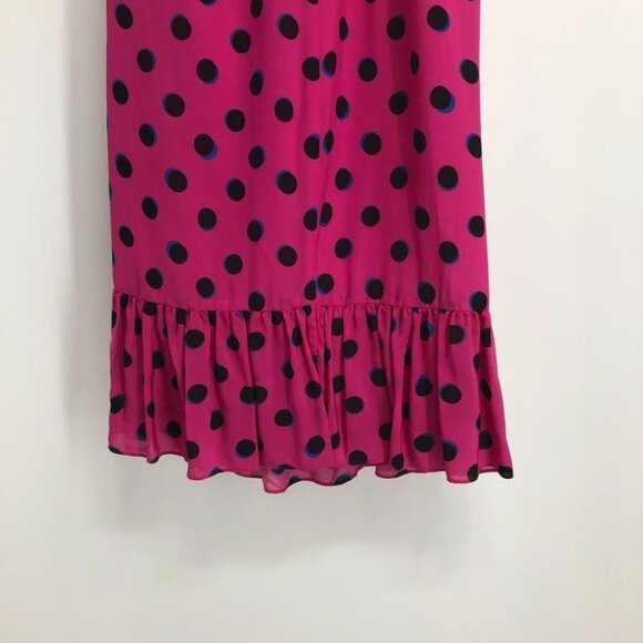 NWT Derek Lam 10 Crosby Taula Polka Dot One-Shoulder pink Dress size 0 - Picture 6 of 15